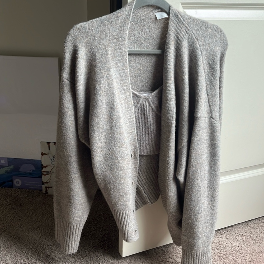 Matching Cardigan with Top